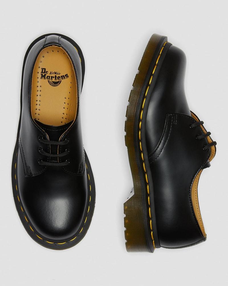 Zapatos Oxford Dr Martens 1461 Smooth Cuero Mujer Negros | MX 423YXF